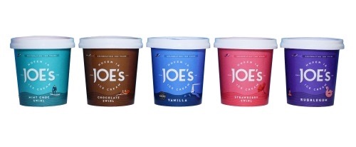 Joe's Ice Cream coloured pots