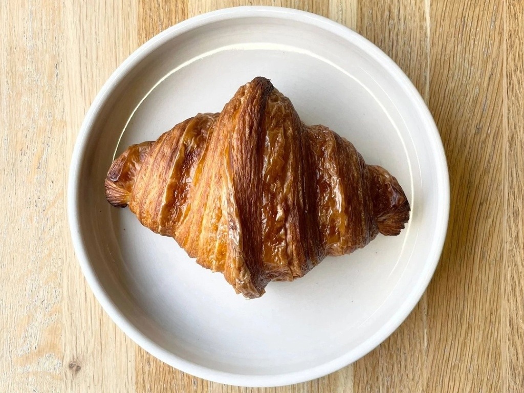 Pettigrew Bakeries croissant on a plate