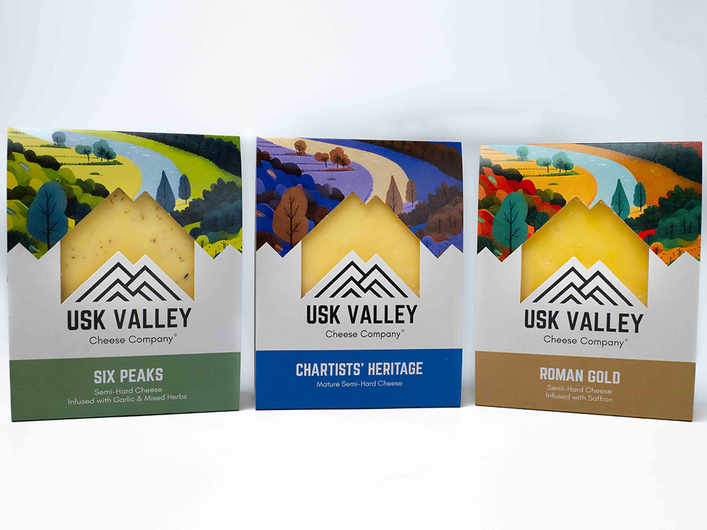 Usk Valley Cheese Company product range