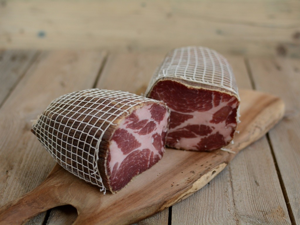 Trealy Farm Charcuterie product on a wooden board