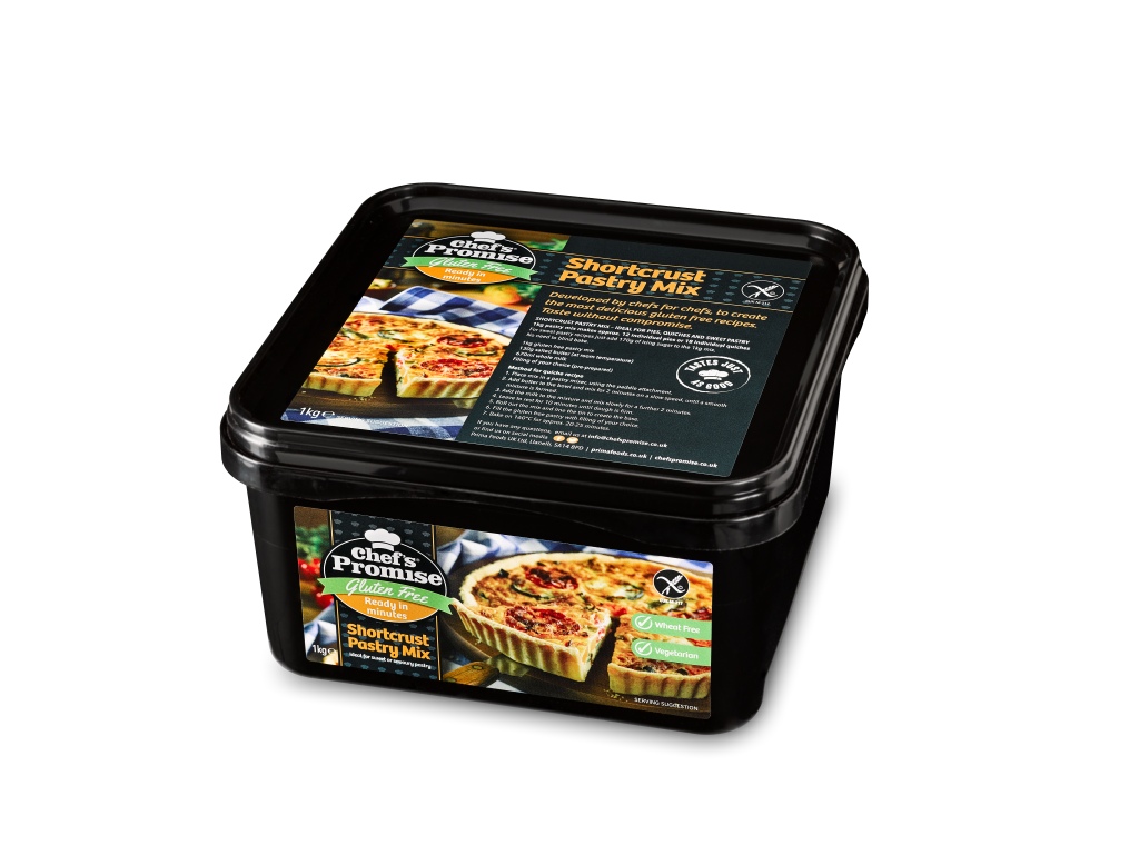 Prima Foods tub of short crust pastry mix