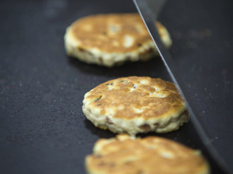 Freshly baked Welsh cakes