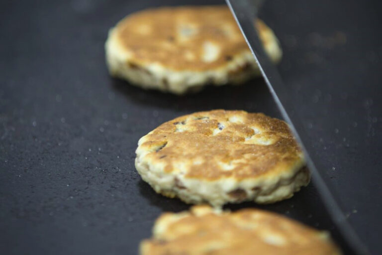 Freshly baked Welsh cakes