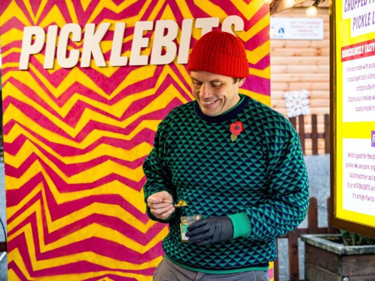 Will York from Picklebits on a market stall